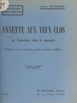cover image of Annette aux yeux clos